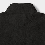 BIG & TALL THERMASOFT QUARTER-ZIP FLEECE - BLACK