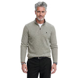 THERMASOFT SWEATER FLEECE QUARTER-ZIP - LT GREY HTHR