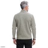 THERMASOFT SWEATER FLEECE QUARTER-ZIP - LT GREY HTHR