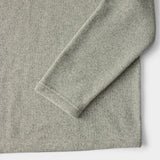 BIG & TALL THERMASOFT QUARTER-ZIP FLEECE - LT GREY HTHR