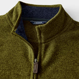BIG & TALL THERMASOFT QUARTER-ZIP FLEECE - DARKEST SPRUCE