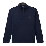BIG & TALL THERMASOFT QUARTER-ZIP FLEECE - NAVY BLAZER