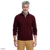 THERMASOFT SWEATER FLEECE QUARTER-ZIP - ZINFANDEL