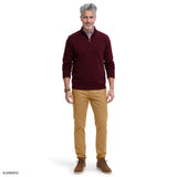 THERMASOFT SWEATER FLEECE QUARTER-ZIP - ZINFANDEL