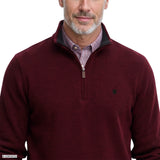 THERMASOFT SWEATER FLEECE QUARTER-ZIP - ZINFANDEL