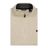 BIG & TALL THERMASOFT QUARTER-ZIP FLEECE - ROCK HTHR