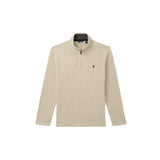 BIG & TALL THERMASOFT QUARTER-ZIP FLEECE - ROCK HTHR