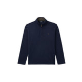 BIG & TALL THERMASOFT QUARTER-ZIP FLEECE - NAVY BLAZER