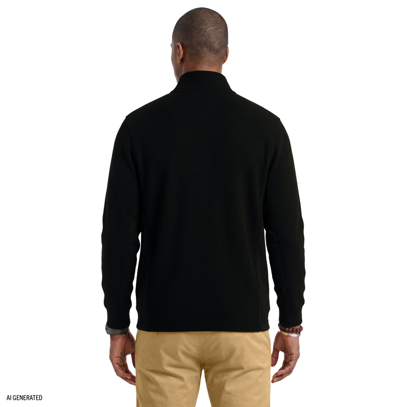 Shaker Fleece Jacket - Black – IZOD