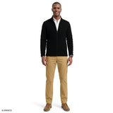 SHAKER FLEECE JACKET - BLACK