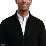 SHAKER FLEECE JACKET - BLACK