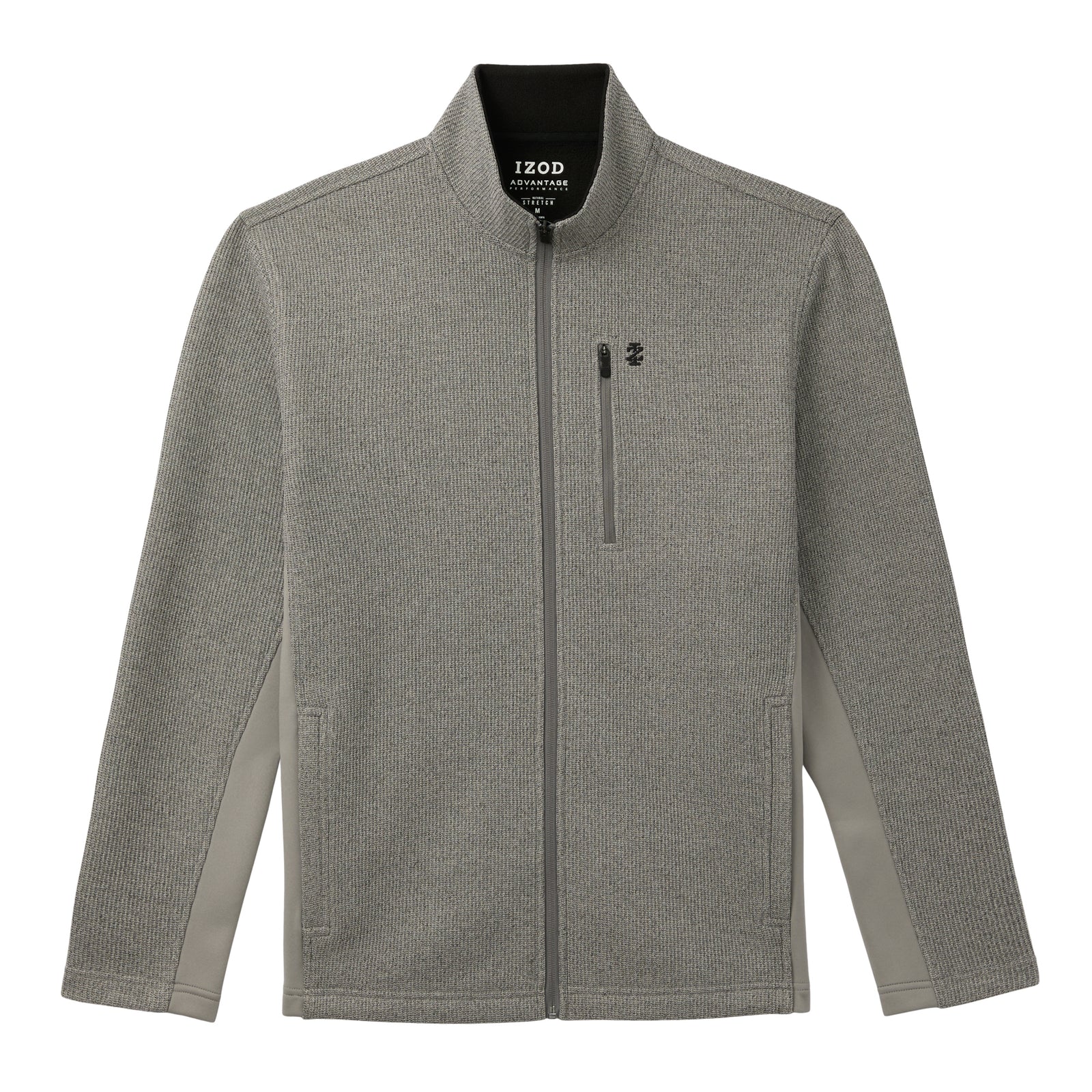 Shaker Fleece Jacket - Lt Grey Hthr – IZOD