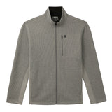 SHAKER FLEECE JACKET - LT GREY HTHR