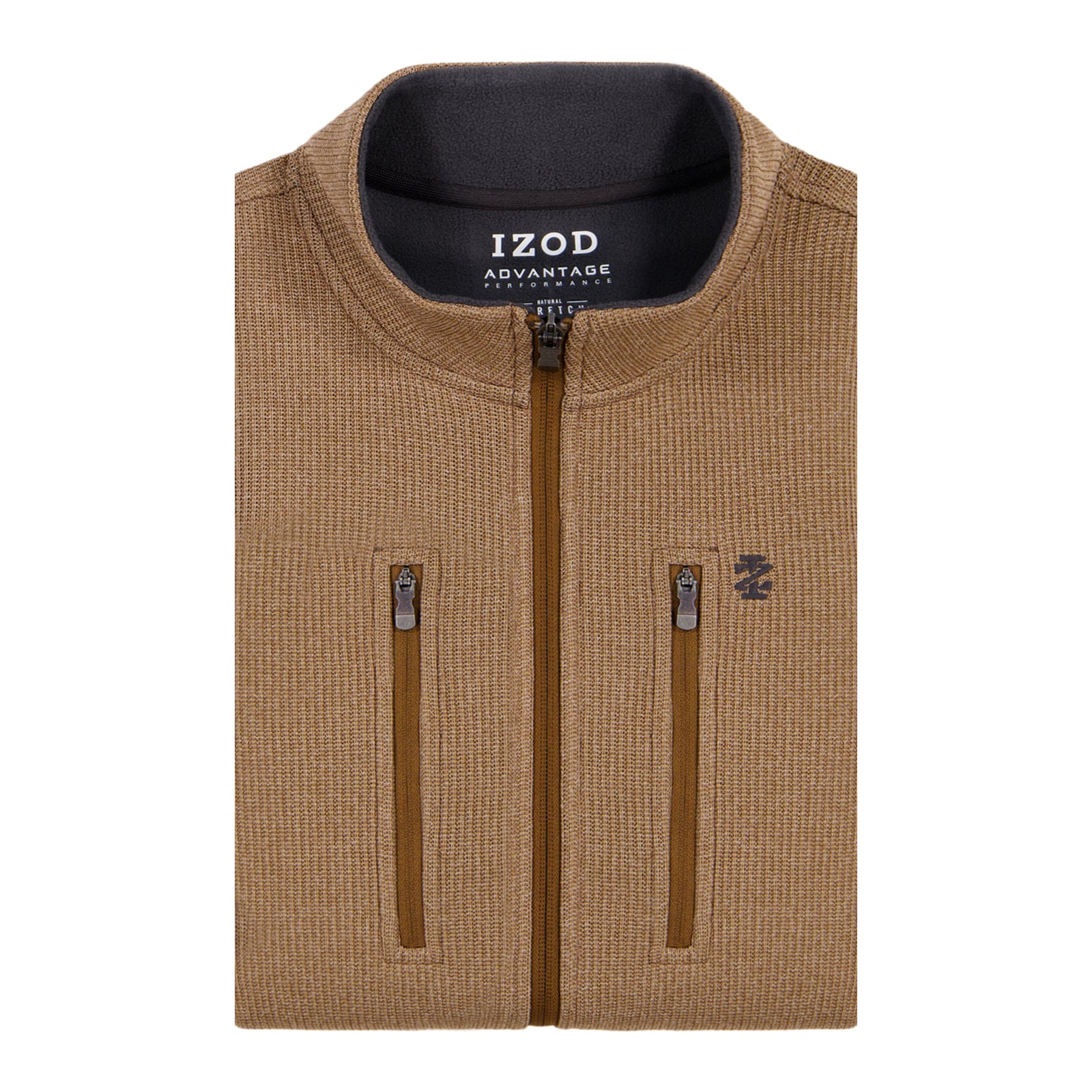 Shaker Fleece Jacket - Camel Hthr – IZOD