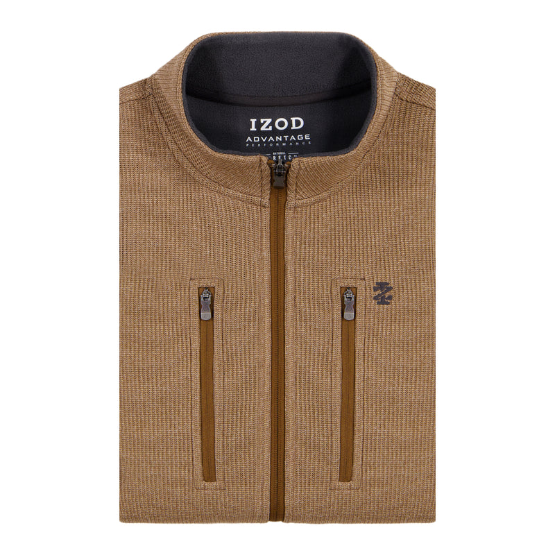 Shaker Fleece Jacket - Camel Hthr – IZOD