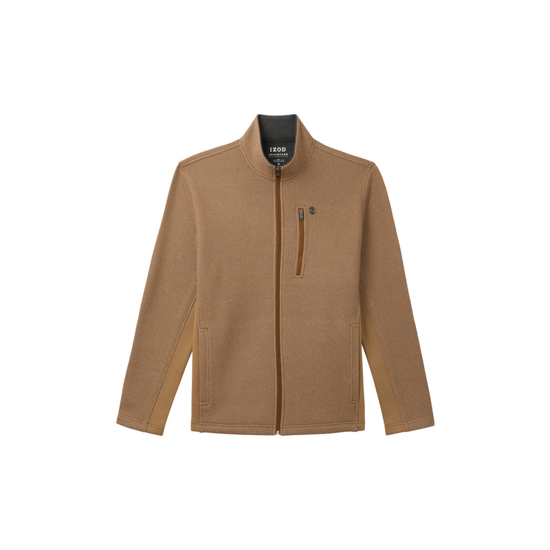 Shaker Fleece Jacket - Camel Hthr – IZOD