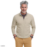 SHAKER FLEECE JACKET - ROCK HTHR