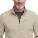 SHAKER FLEECE JACKET - ROCK HTHR
