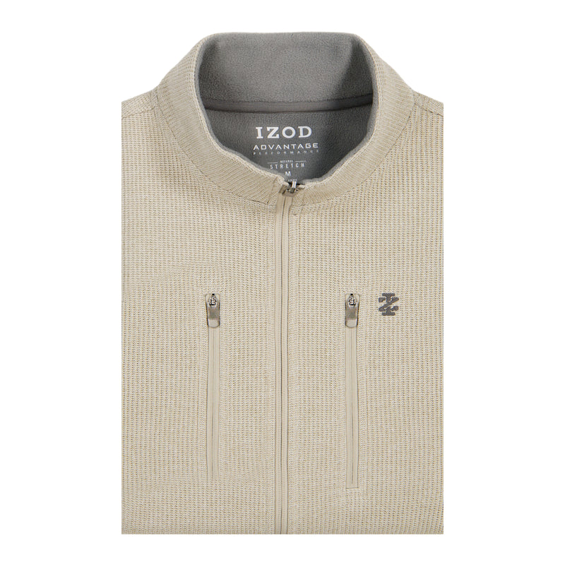 Shaker Fleece Jacket - Rock Hthr – IZOD