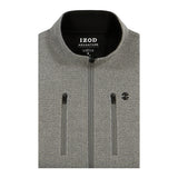 BIG & TALL SHAKER FLEECE JACKET - LT GREY HTHR