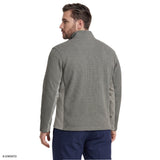 BIG & TALL SHAKER FLEECE JACKET - LT GREY HTHR