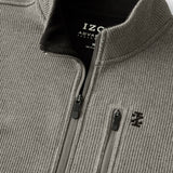SHAKER FLEECE JACKET - LT GREY HTHR