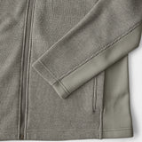 BIG & TALL SHAKER FLEECE JACKET - LT GREY HTHR