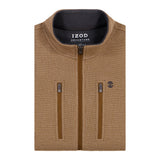 BIG & TALL SHAKER FLEECE JACKET - CAMEL HTHR