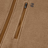 SHAKER FLEECE JACKET - CAMEL HTHR