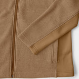 BIG & TALL SHAKER FLEECE JACKET - CAMEL HTHR