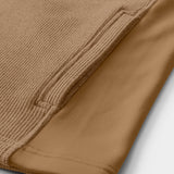 SHAKER FLEECE JACKET - CAMEL HTHR