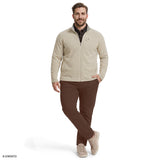 BIG & TALL SHAKER FLEECE JACKET - ROCK HTHR