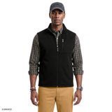 SWEATER FLEECE VEST - BLACK