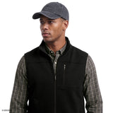SWEATER FLEECE VEST - BLACK