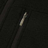 SWEATER FLEECE VEST - BLACK