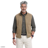 SWEATER FLEECE VEST - CROCKERY