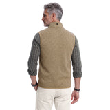 SWEATER FLEECE VEST - CROCKERY