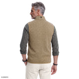 SWEATER FLEECE VEST - CROCKERY