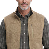 SWEATER FLEECE VEST - CROCKERY