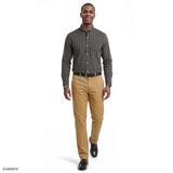 PERFORMANCE COMFORT PLAID BUTTON-DOWN SHIRT - DARK SHADOW