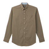 PERFORMANCE COMFORT CHECKED BUTTON-DOWN SHIRT - CROCKERY
