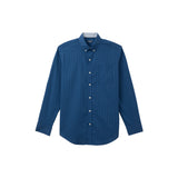 PERFORMANCE COMFORT PLAID BUTTON-DOWN SHIRT - BRIGHT COBALT