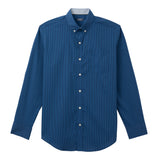 PERFORMANCE COMFORT CHECKED BUTTON-DOWN SHIRT - BRIGHT COBALT