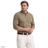BIG & TALL PERFORMANCE COMFORT BUTTON-DOWN SHIRT - CROCKERY