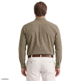 BIG & TALL PERFORMANCE COMFORT BUTTON-DOWN SHIRT - CROCKERY
