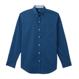 BIG & TALL PERFORMANCE COMFORT PLAID BUTTON-DOWN SHIRT - BRIGHT COBALT