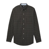 PERFORMANCE COMFORT PLAID BUTTON-DOWN SHIRT - DARK SHADOW