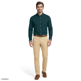 PERFORMANCE COMFORT PLAID BUTTON-DOWN SHIRT - MEDITERRANEA