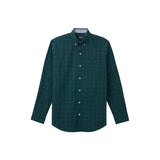 PERFORMANCE COMFORT PLAID BUTTON-DOWN SHIRT - MEDITERRANEA