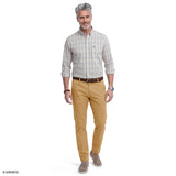 PERFORMANCE COMFORT PLAID BUTTON-DOWN SHIRT - ZINFANDEL